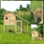 dibea RH10012, Kleintierstall Holz (140 x 64 x 119 cm), geräumiger 2-Etagen Käfig mit herausziehbarer Schublade, 2 Türen, für Kaninchen Hamster Hasen Meerschweinchen - 7